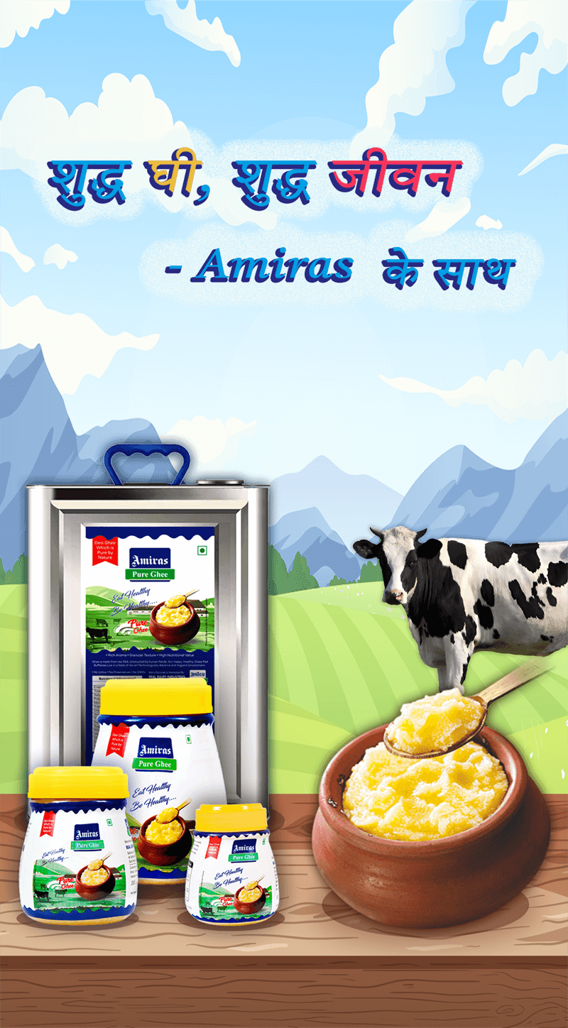 Amiras Pure Ghee Banner Mobile View